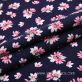 High Quality Print Pink Stretch Crepe Rayon Fabric